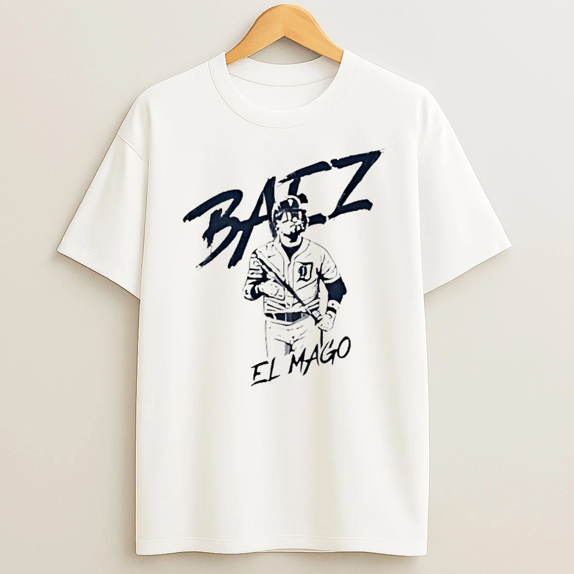 Javier Baez El Mago Detroit Tigers Player Caricature T Shirt