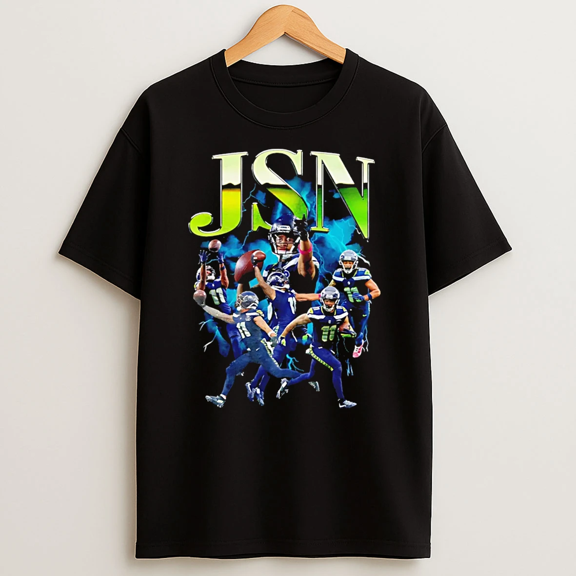 Jaxon Smith Njigba Seattle Seahawks Jsn Retro T Shirt