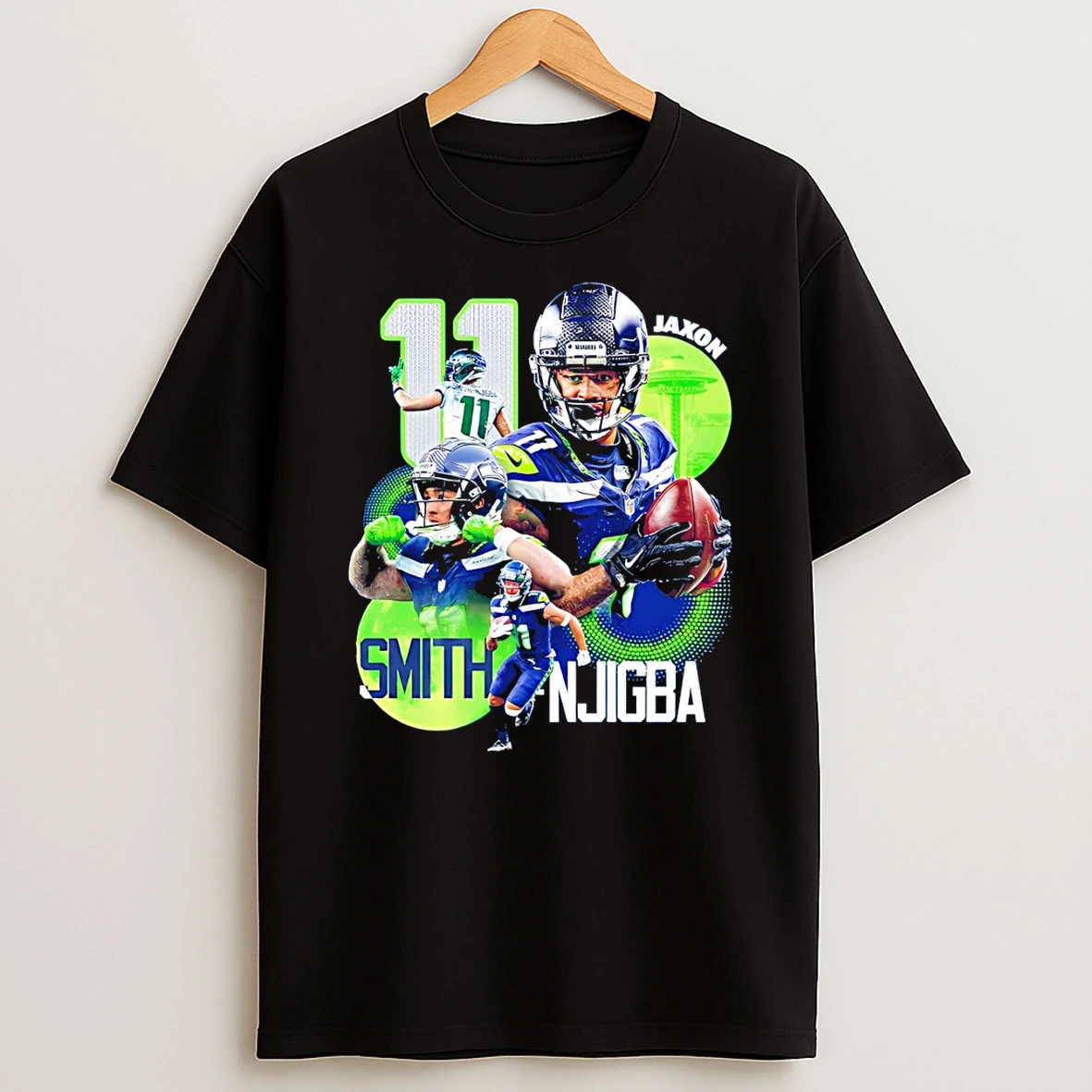 Jaxon Smith Njigba Seattle Seahawks Graphic T Shirt