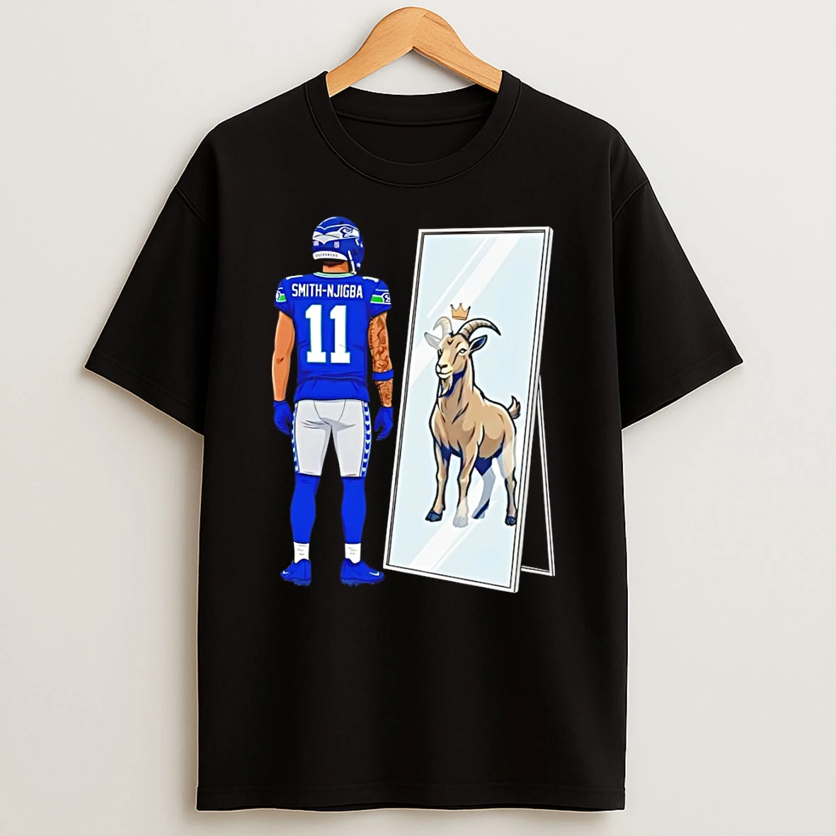 Jaxon Smith Njigba Mirror Goat Seattle Seahawks Football T Shirt