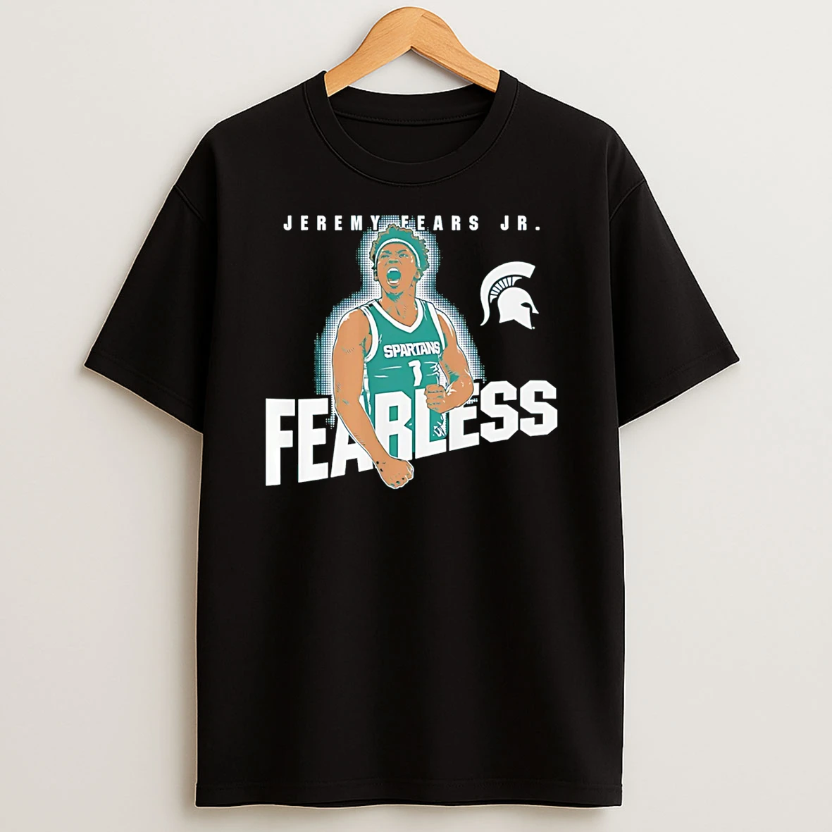Jeremy Fears Jr Fearless Michigan State Spartans Cartoon T Shirt