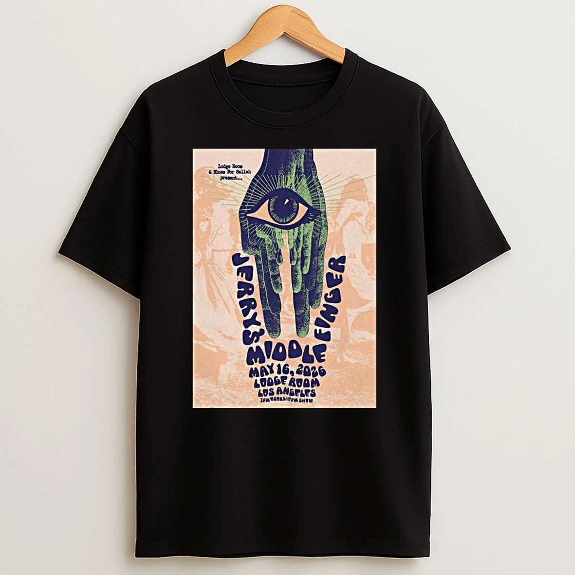 Jerrys Middle Finger Tour Los Angeles Ca On May 16 2026 T Shirt