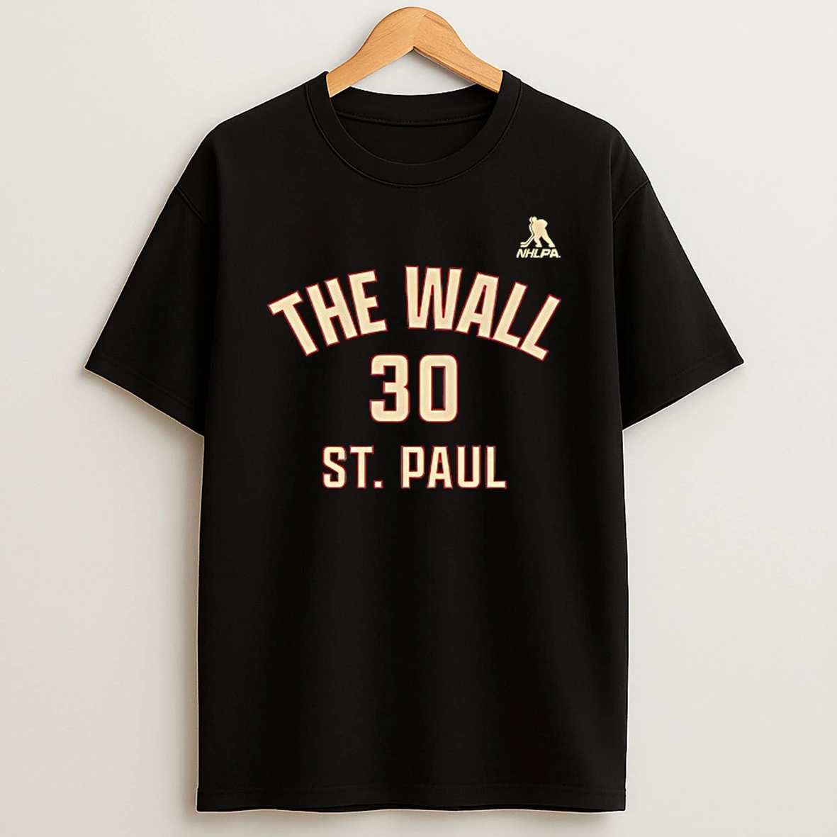 Jesper Wallstedt 30 Minnesota Wild The Wall Of St Paul Name And Number T Shirt