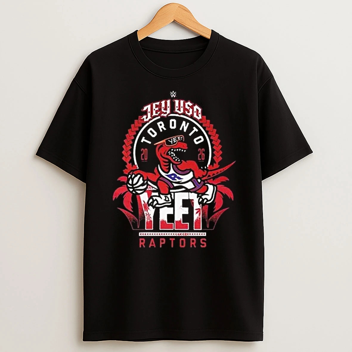 Jey Uso X Toronto Raptors Collab 2026 T Shirt