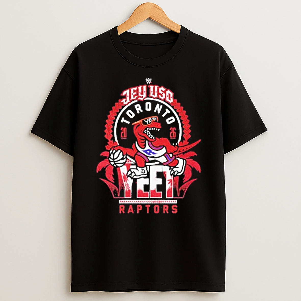 Jey Uso X Toronto Raptors 2026 Yeet Wwe T Shirt