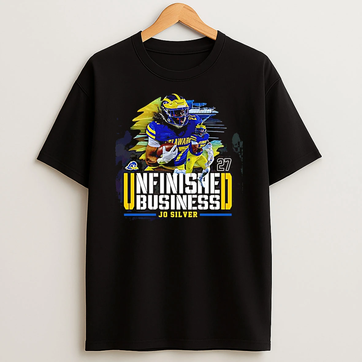 Jo Silver Delaware Football Ncaa Unfinished Business T Shirt