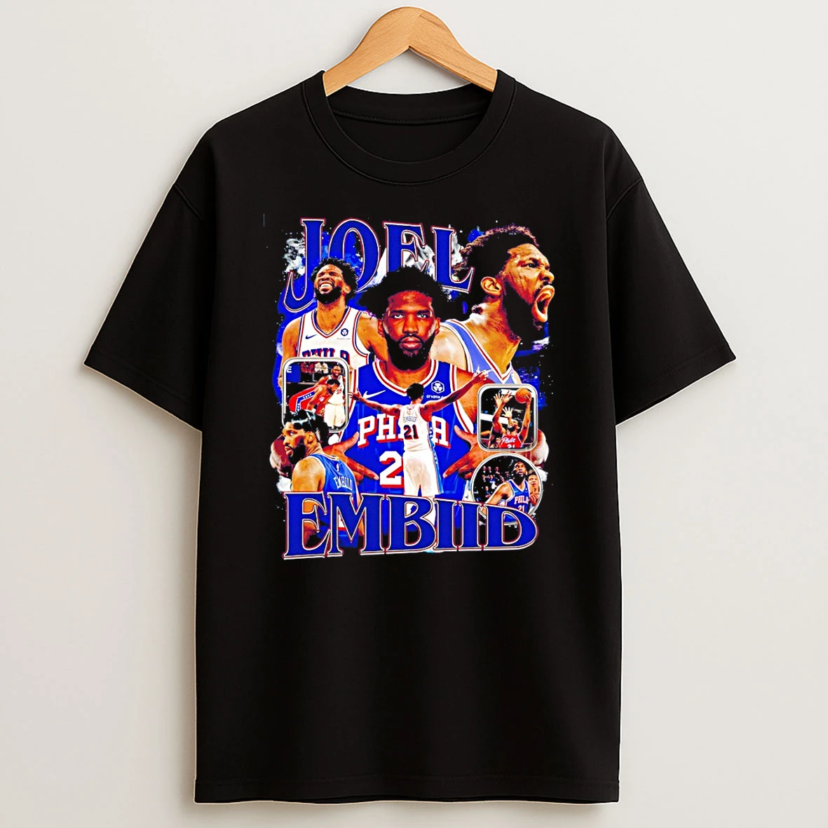 Joel Embiid Philadelphia 76ers Basketball Nba Graphic 2026 T Shirt
