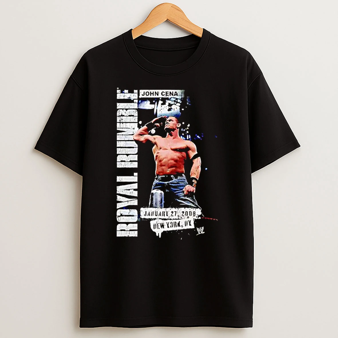John Cena Royal Rumble 2008 January 27th New York Ny T Shirt