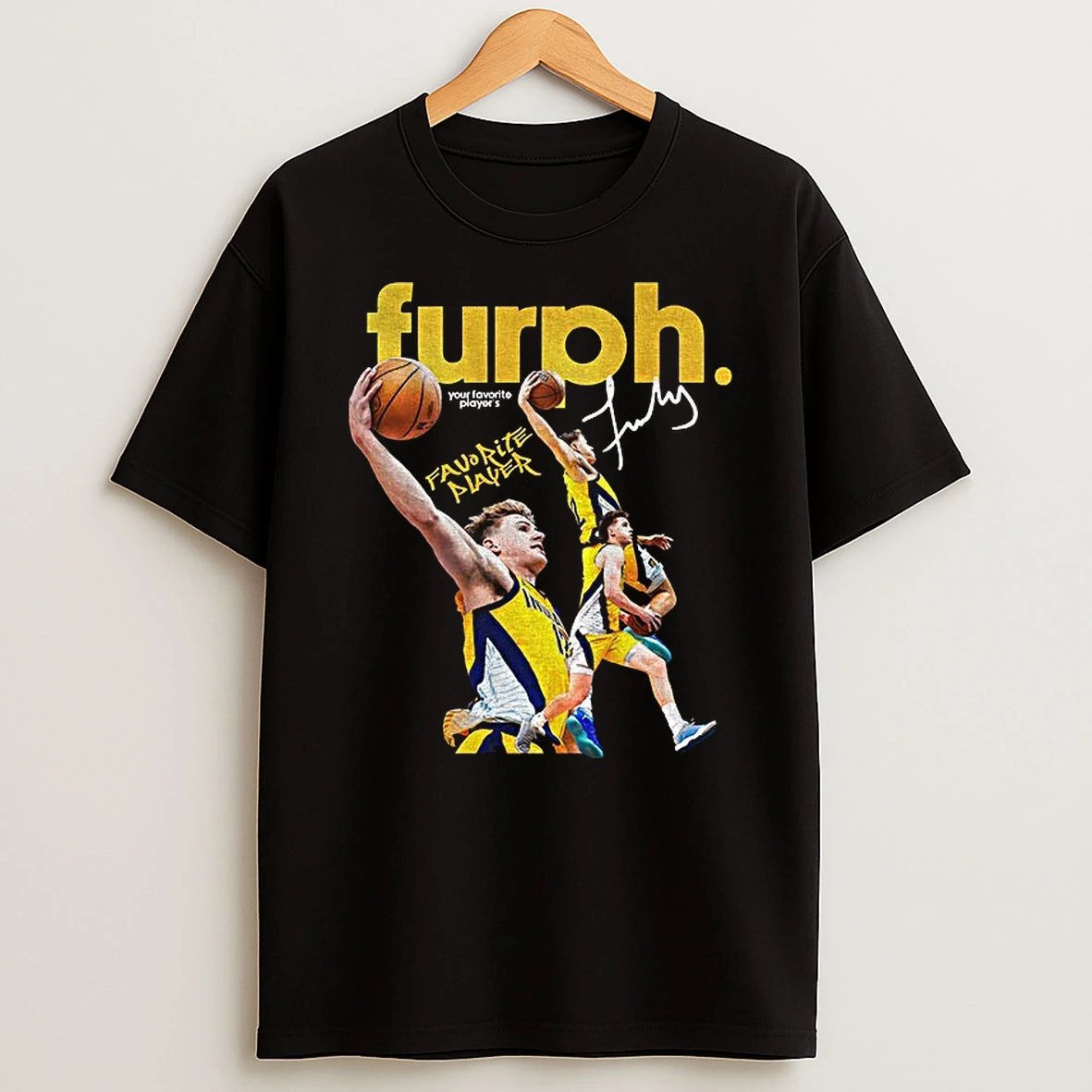 Johnny Furphy Indiana Pacers Basketball Nba Your Favorite Players Graphic Signature T Shirt