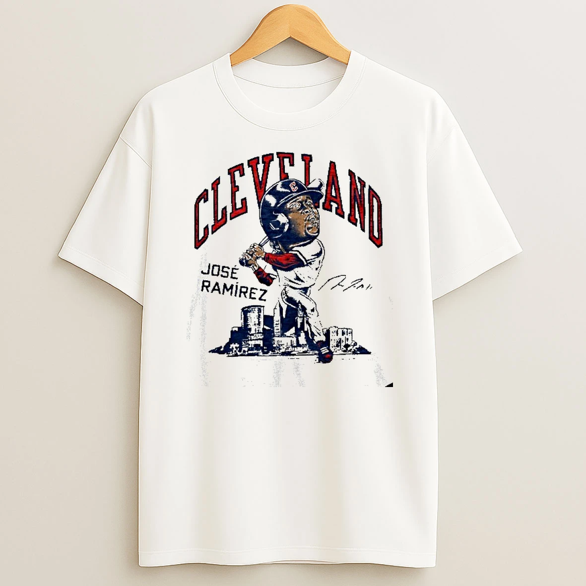 Jose Ramirez Cleveland Guardians Superstar Caricature Signature T Shirt