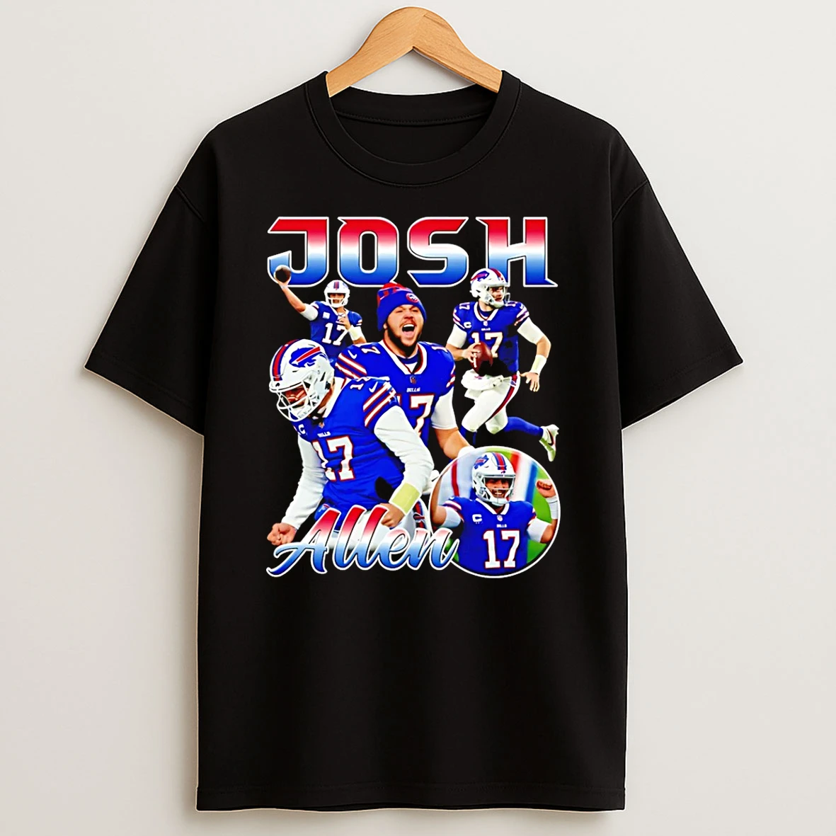 Josh Allen Buffalo Bills Player Collage 2026 T Shirt