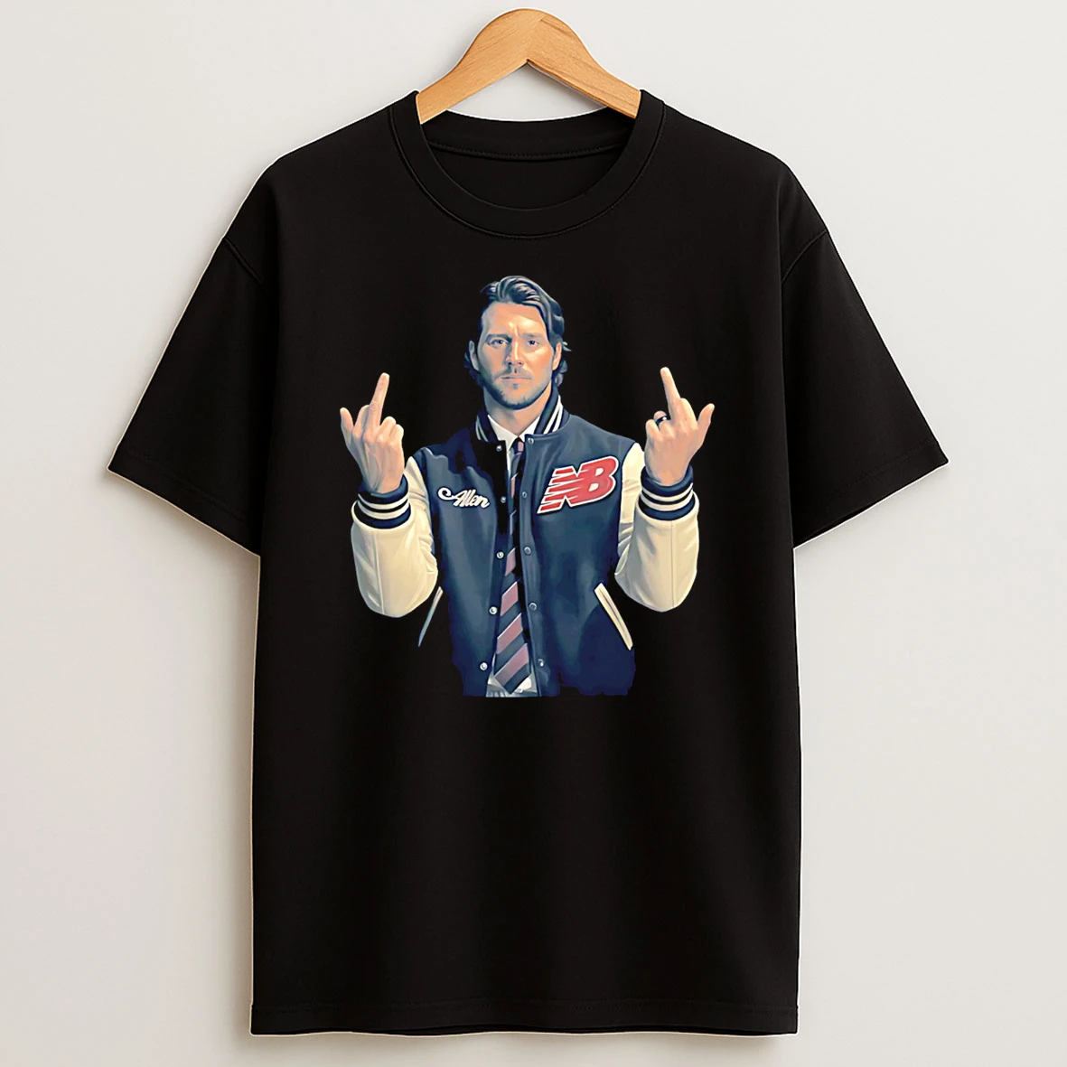 Josh Allen Middle Finger Buffalo Bills T Shirt