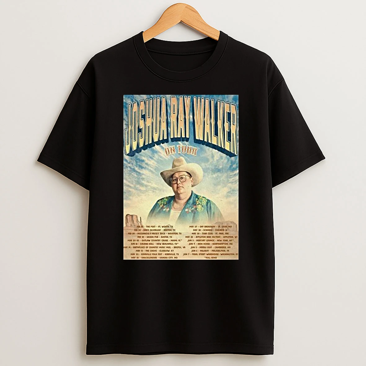 Joshua Ray Walker On Tour 2026 T Shirt