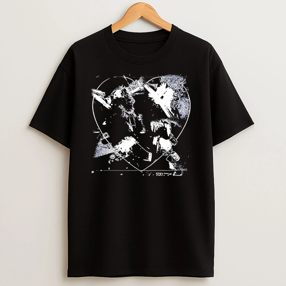 Jr Heart Black T Shirt