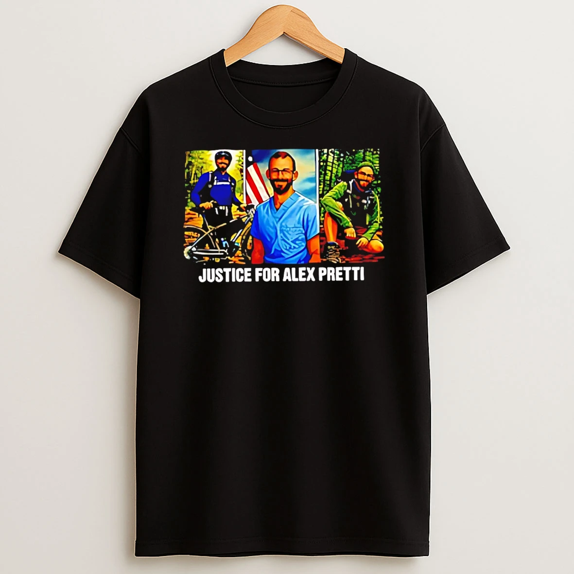 Justice For Alex Pretti Cartoon T Shirt
