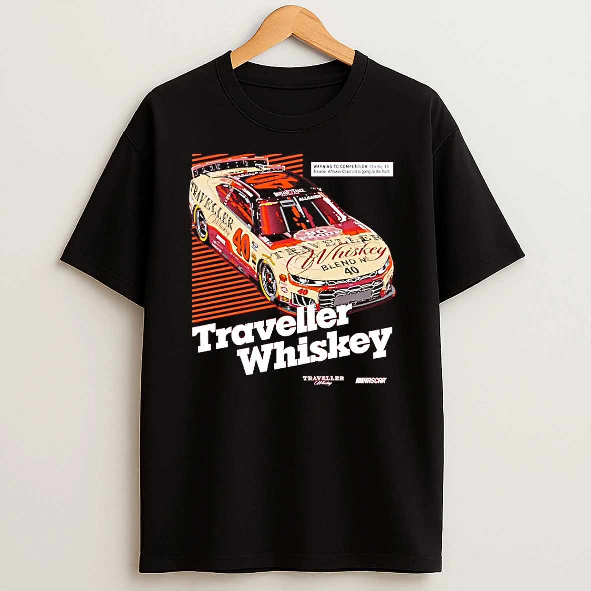 Justin Allgaier Traveller Whiskey 40 Graphic T Shirt