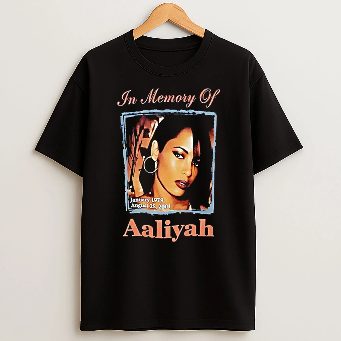 Justin Bieber Wear In Memory Of Aaliyah T Shirt