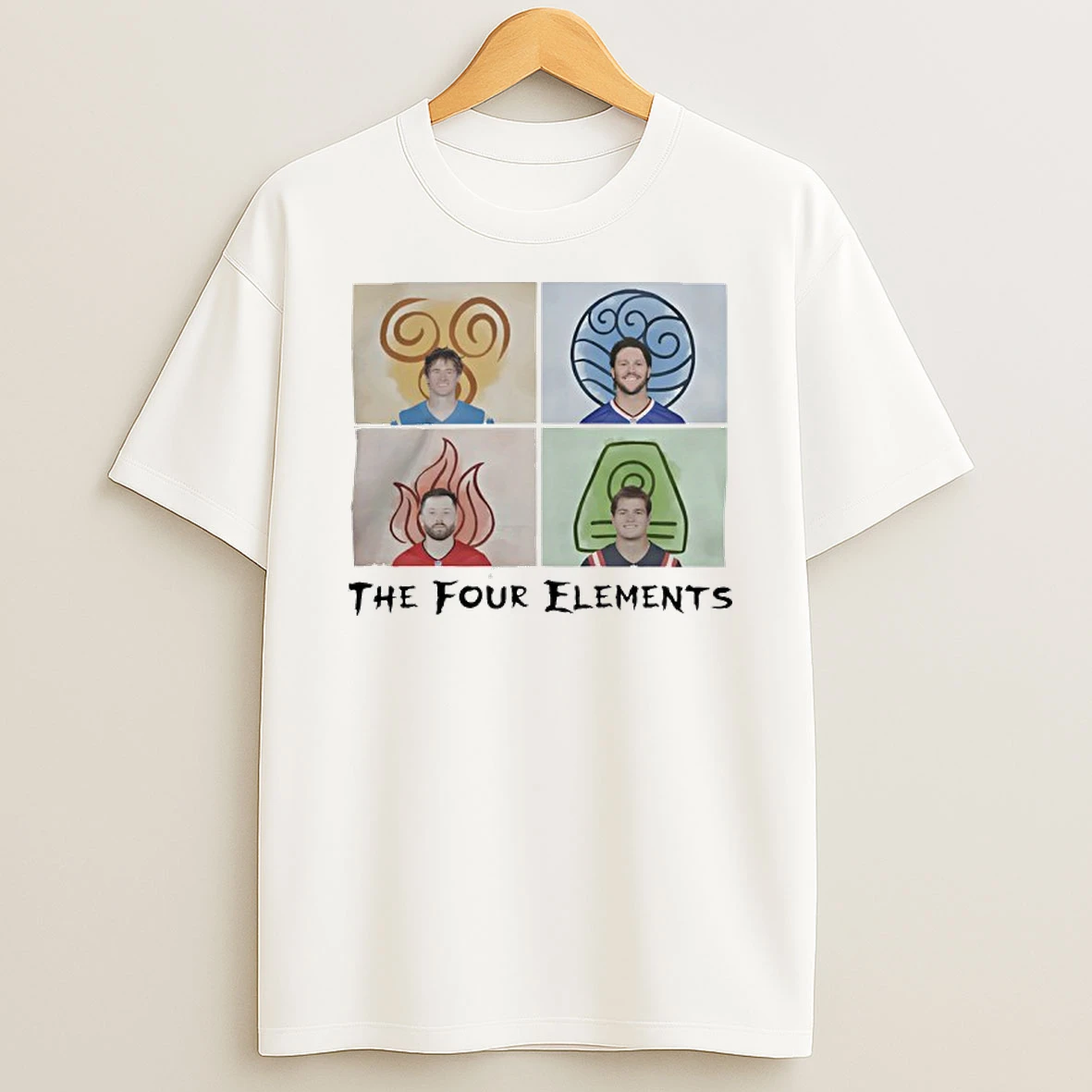 Justin Herbert Brent Burns Bo Nix Josh Allen Is The Four Quarterbacks Elements T Shirt