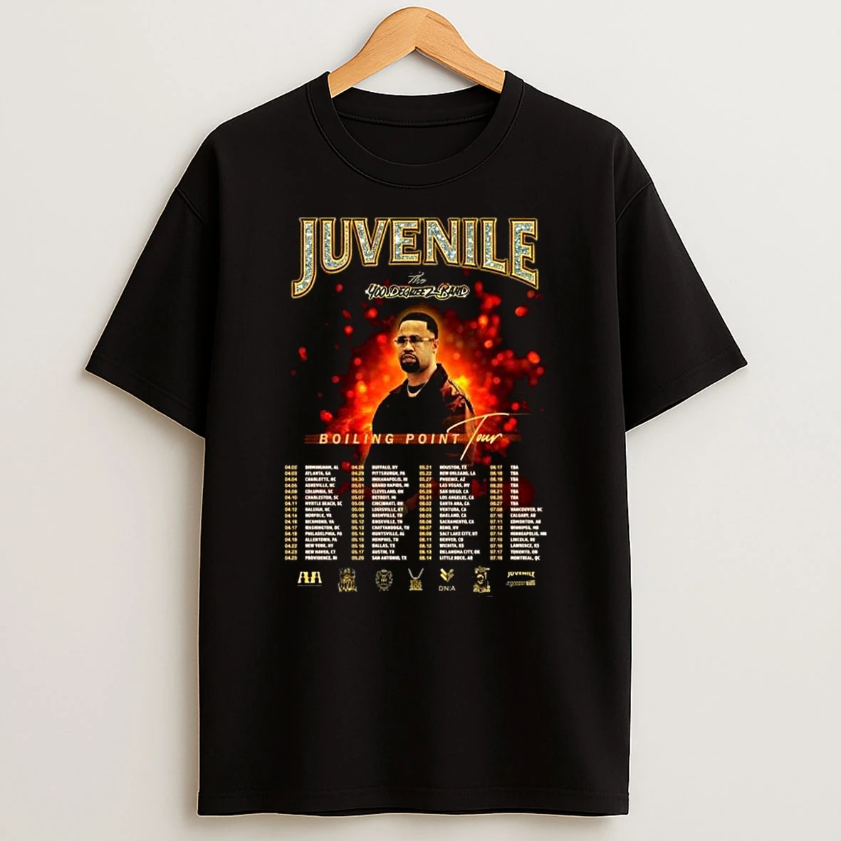 Juvenile Boiling Point Tour 2026 T Shirt