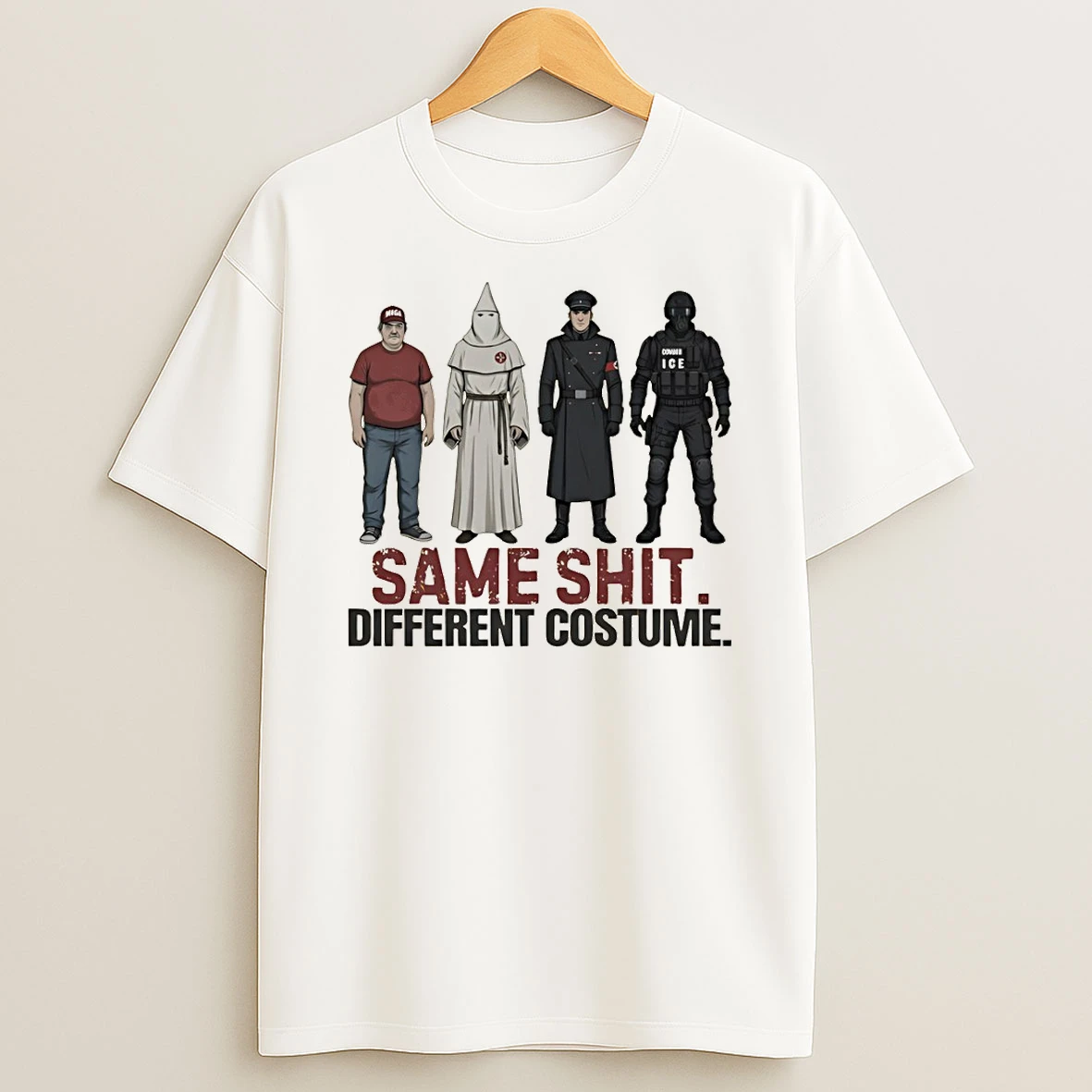 Kkk Police Same Shit Different Costume Maga Political T Shirt