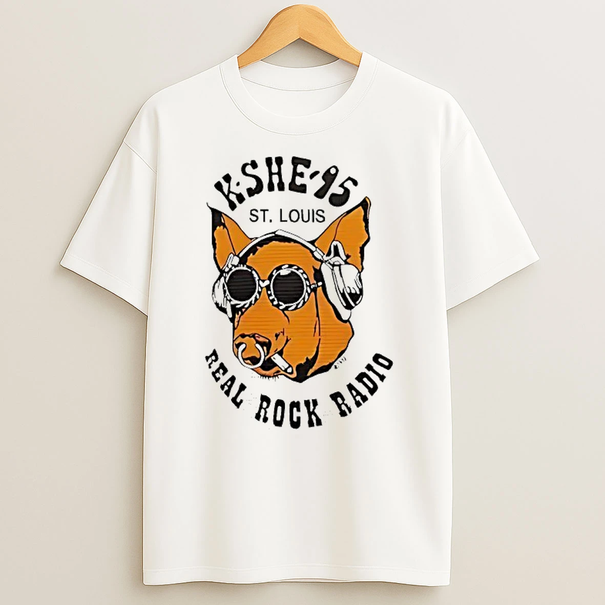 Kshe 95 In St Louis Real Rock Radio T Shirt