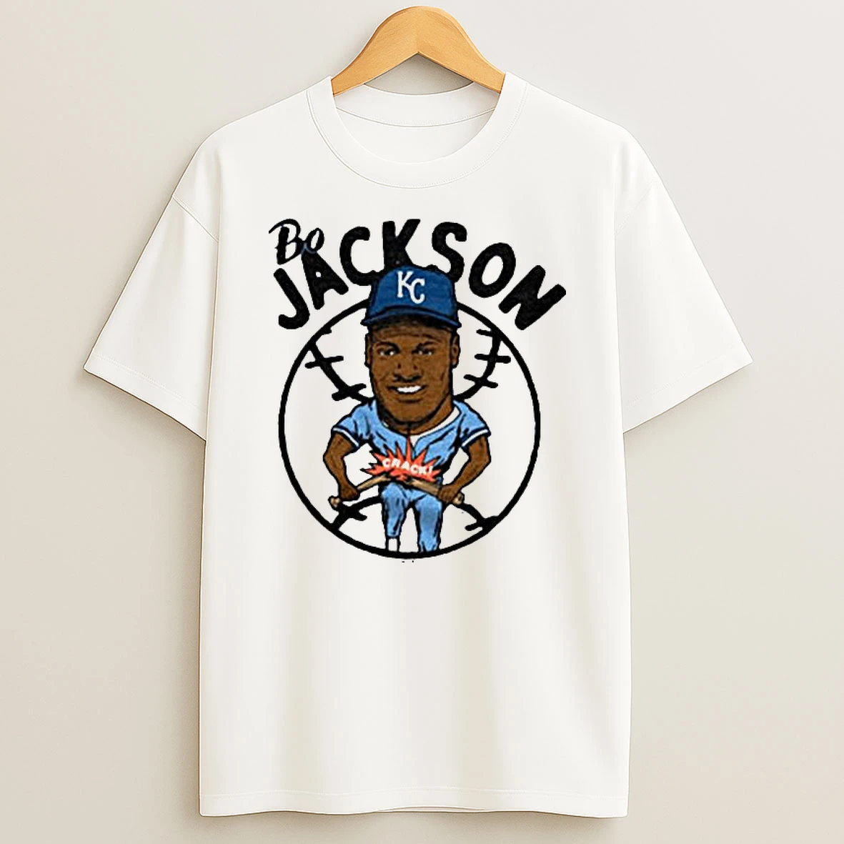 Kc Royals Bo Jackson Crack T Shirt