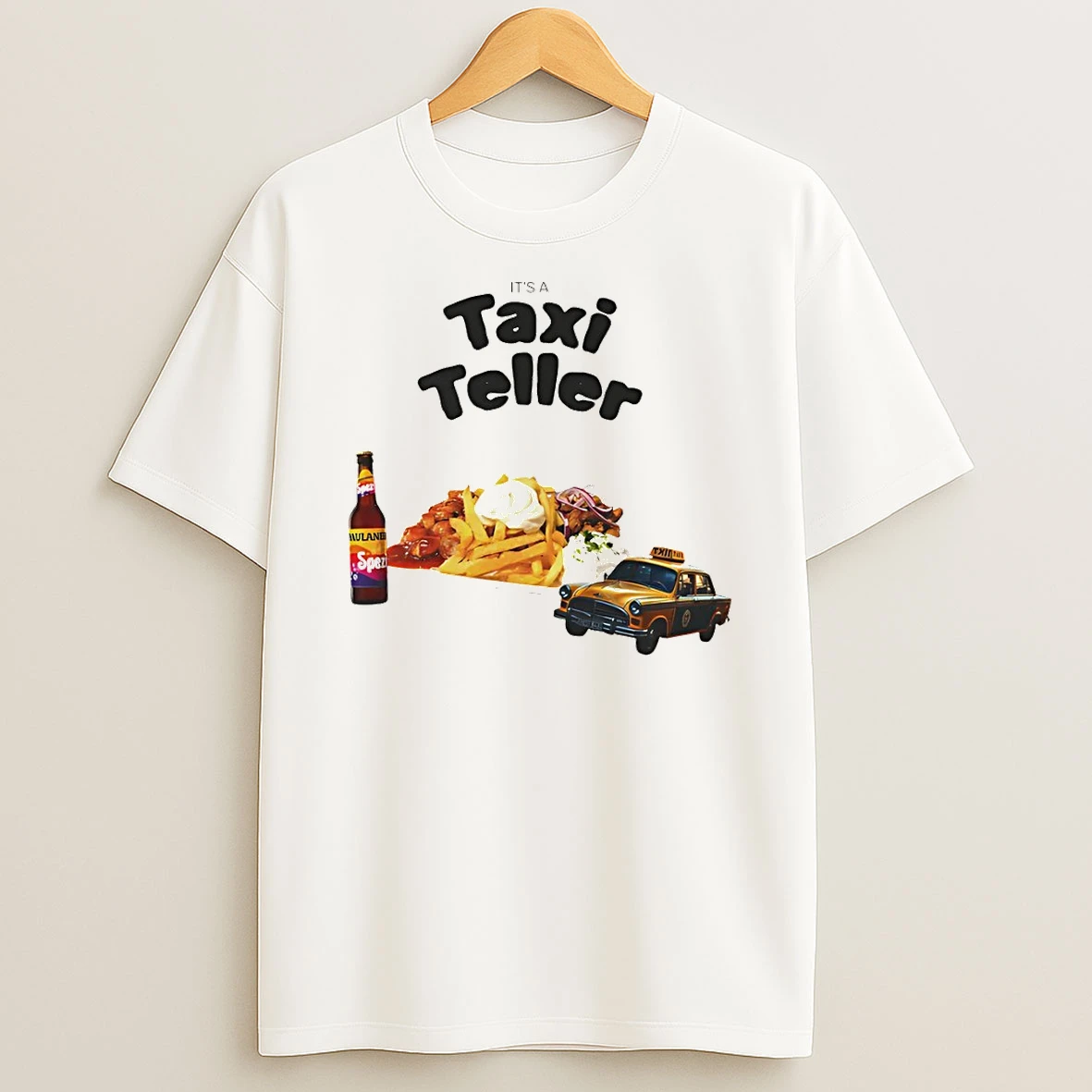 Kebab Fries Joke Its A Taxi Teller T Shirt
