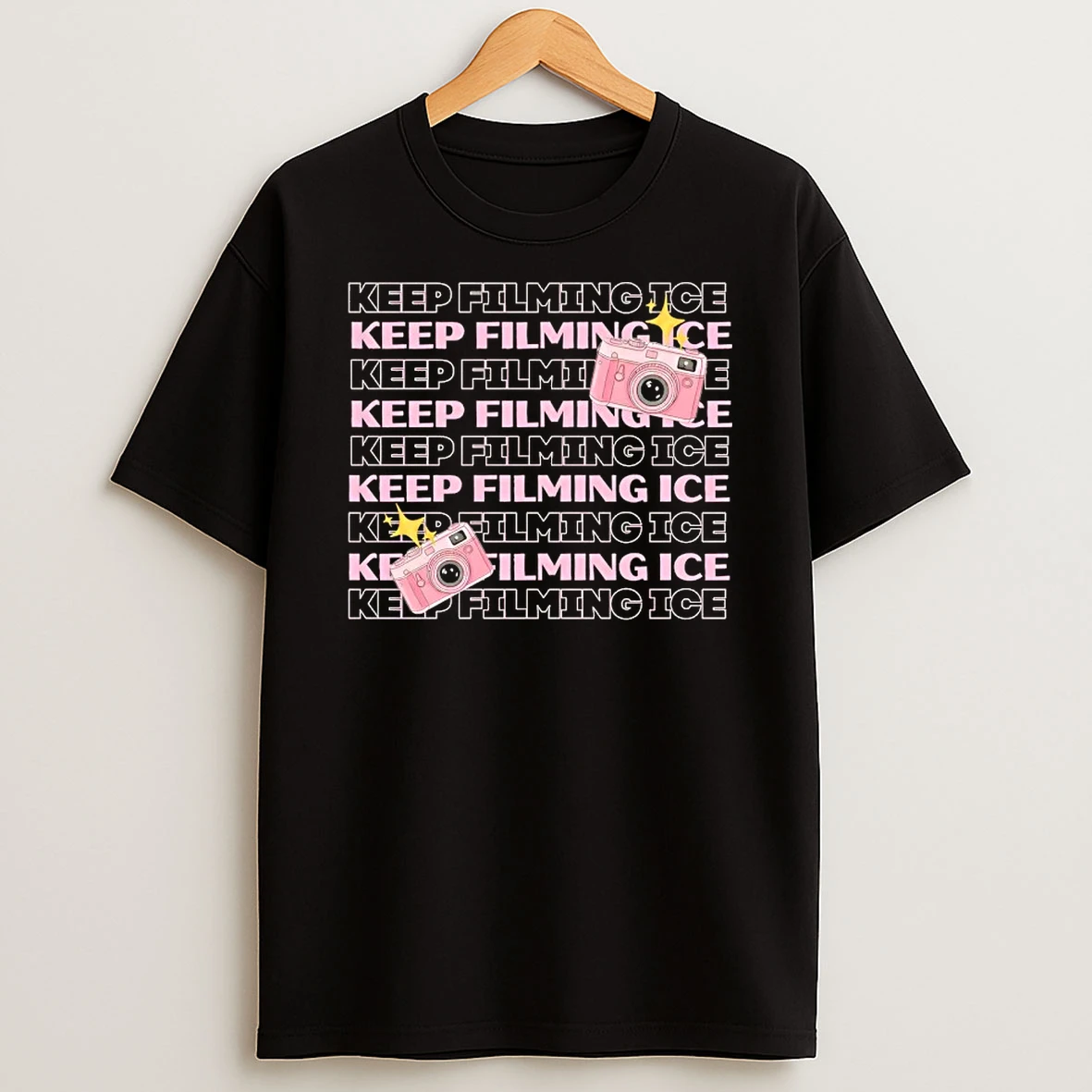 Keep Filming Ice Camera T Shirt