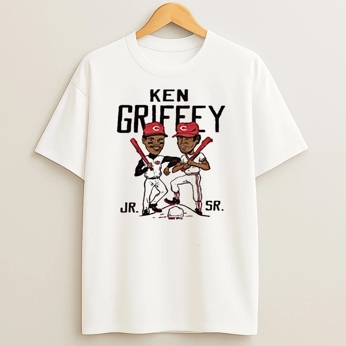 Ken Griffey Father And Son Reds T Shirt