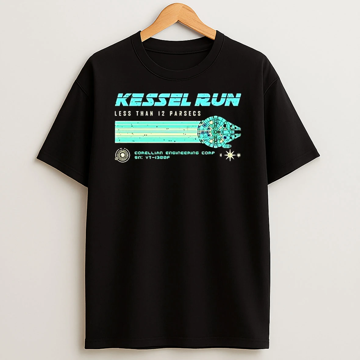 Kessel Run Less Than 12 Parsecs Retro T Shirt