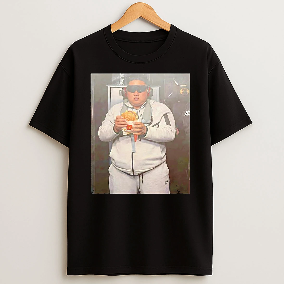 Kim Jong Un And Hamburger Big Mac Nicolas Maduro Nicolas Captured Parody Meme T Shirt
