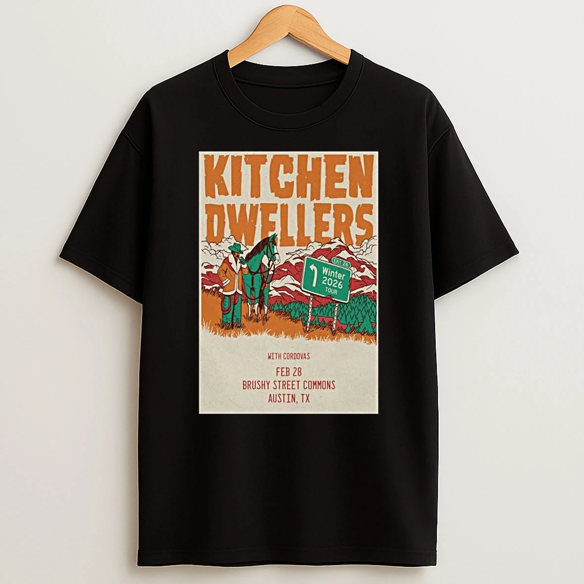 Kitchen Dwellers Feb 28 2026 Austin Tx Tour T Shirt