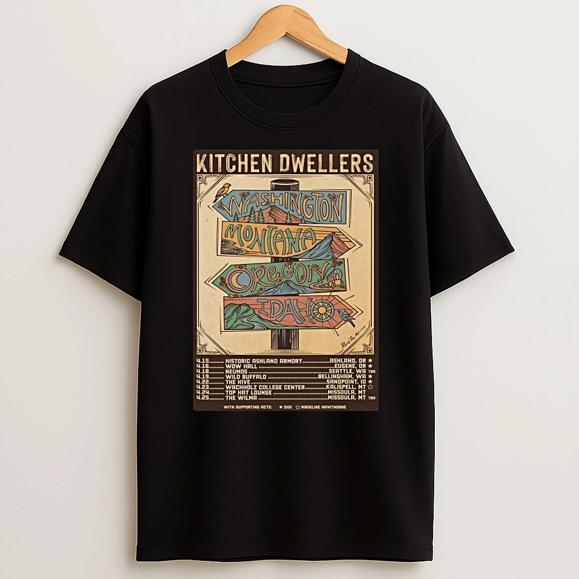 Kitchen Dwellers Spring Tour 2026 T Shirt