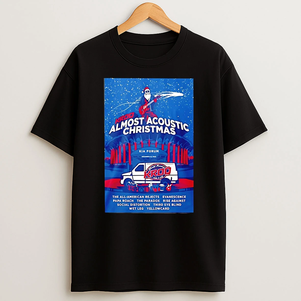 Kroq Almost Acoustic Christmas In Los Angeles Ca On Dec 13 2025 T Shirt