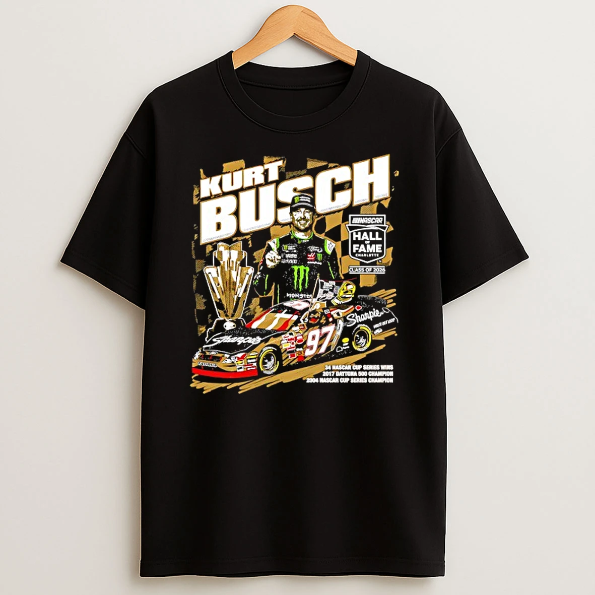 Kurt Busch Nascar 2026 Hall Of Fame T Shirt