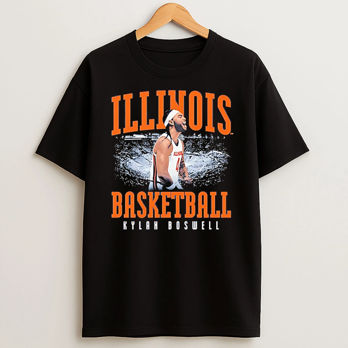 Kylan Boswell Illinois Fighting Illini Stadium T Shirt