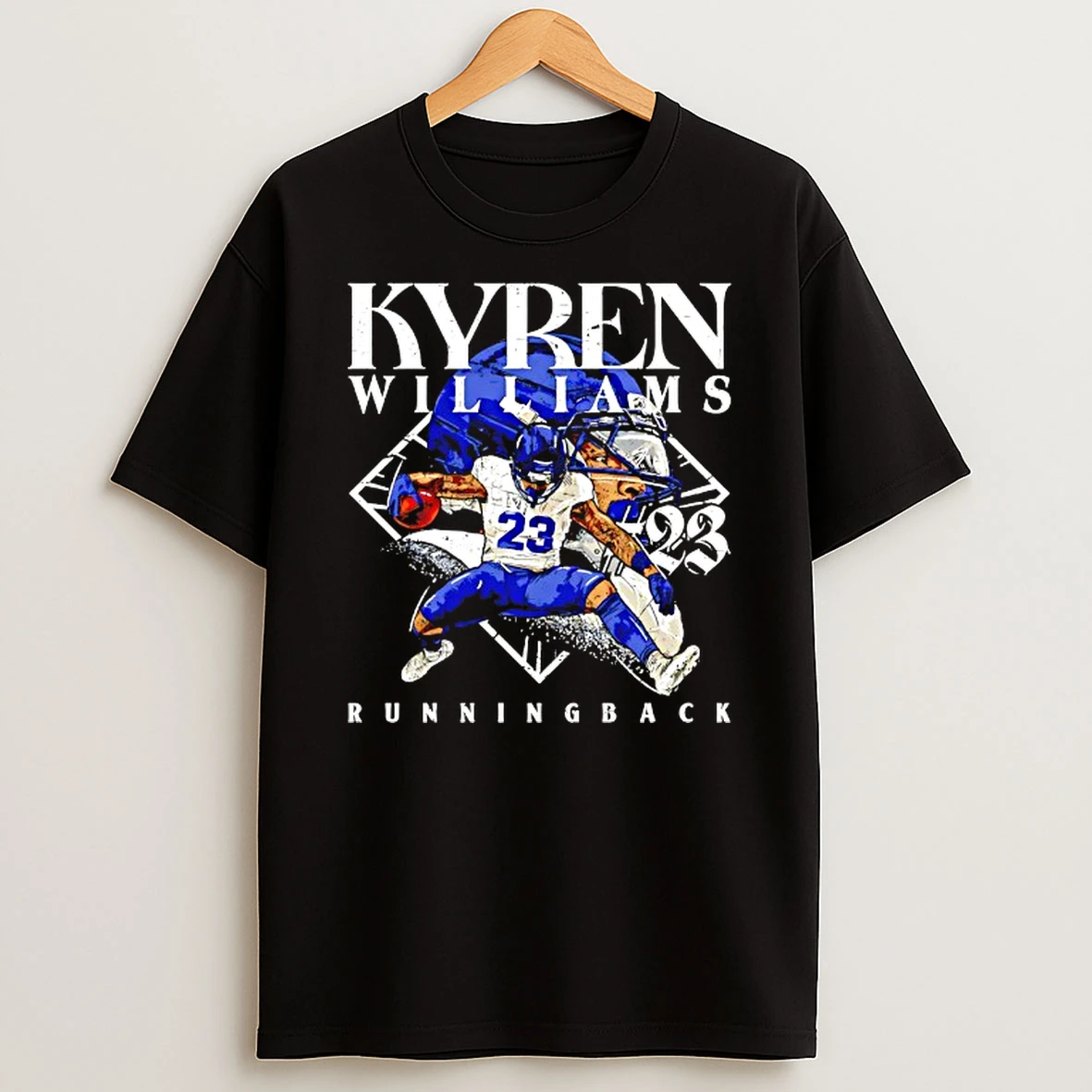 Kyren Williams 23 Los Angeles Rams Football Running Back Hurdle T Shirt