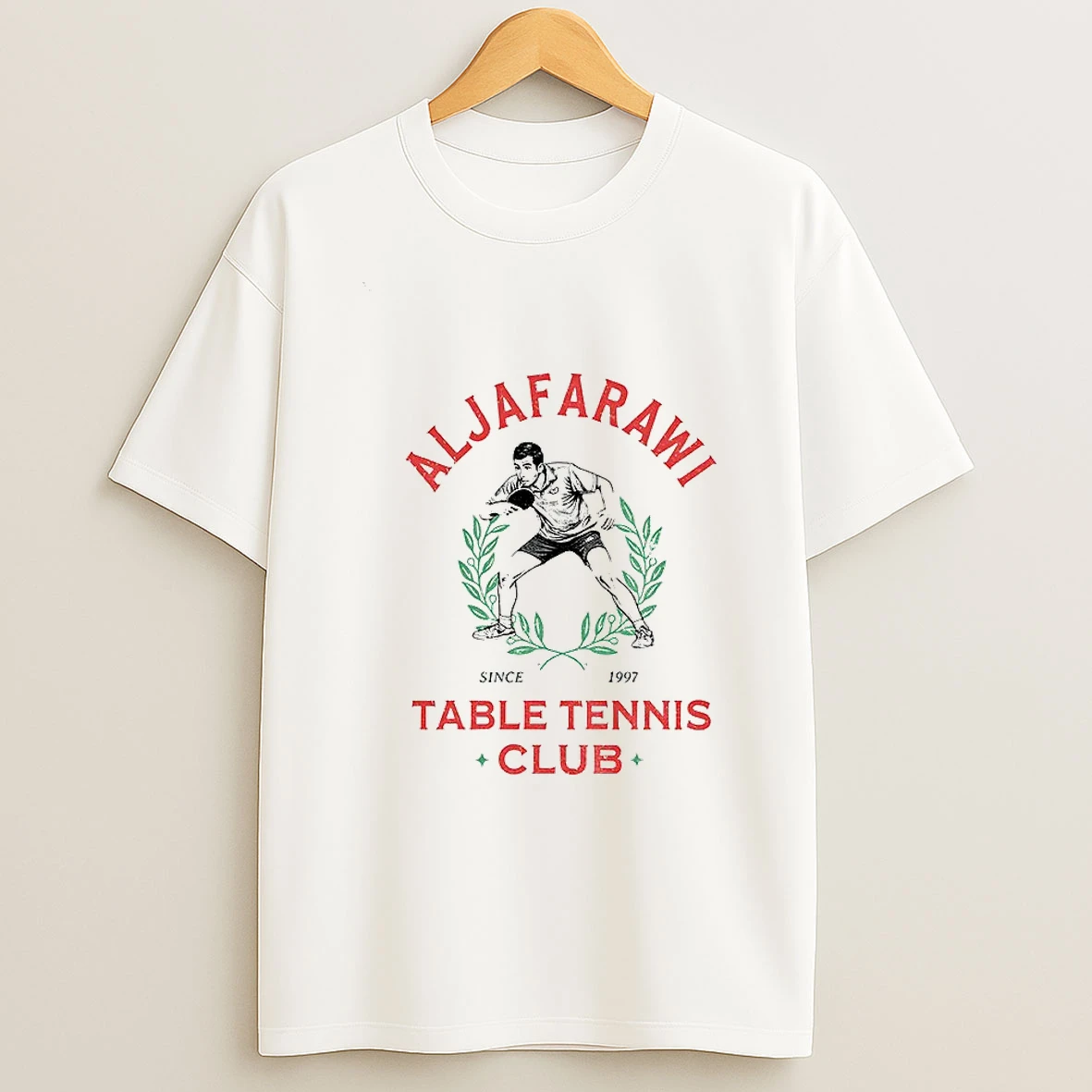 Kyrie Irving Wearing Aljafarawi Table Tennis Club Since 1997 T Shirt