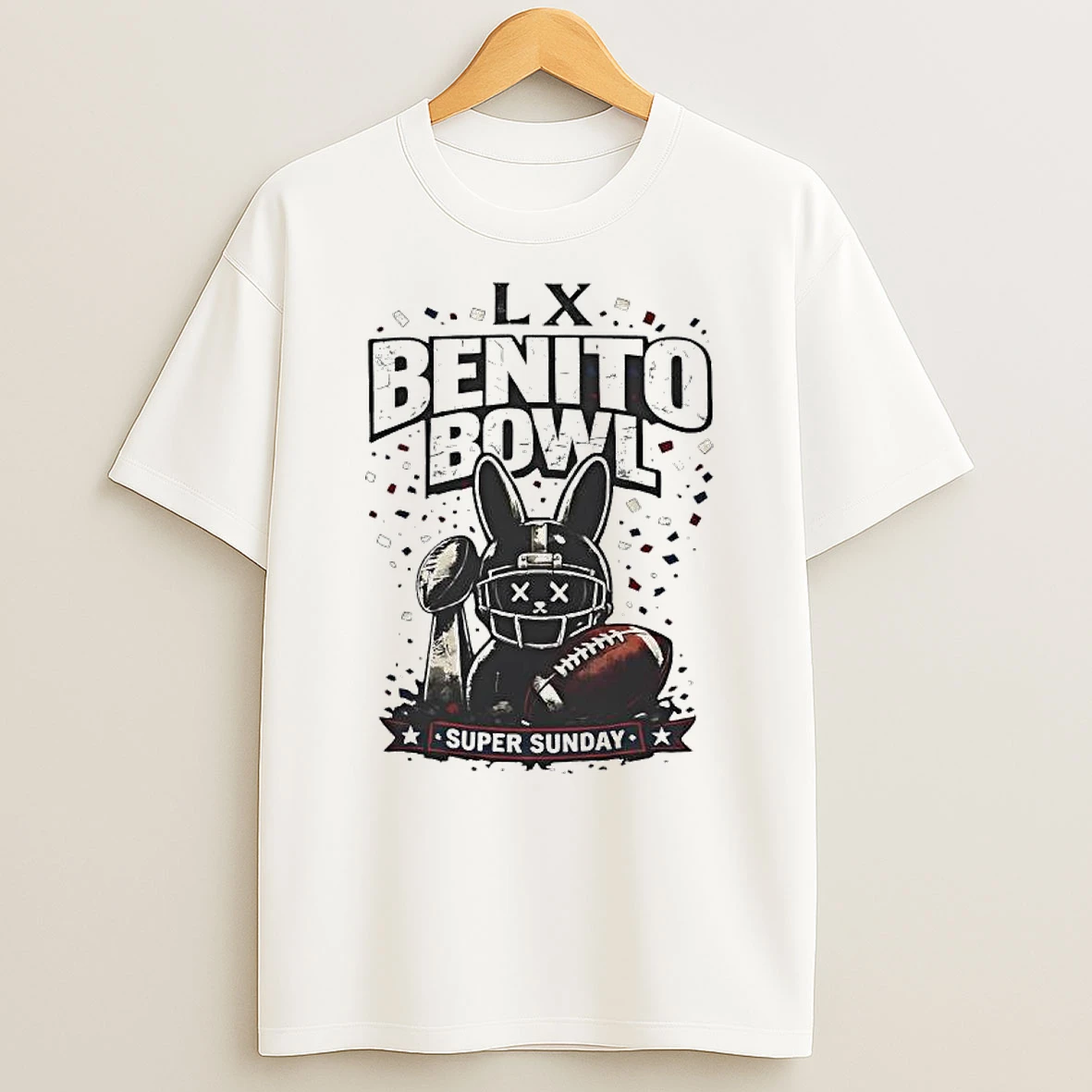 Lx Benito Bowl Super Sunday Bunny T Shirt
