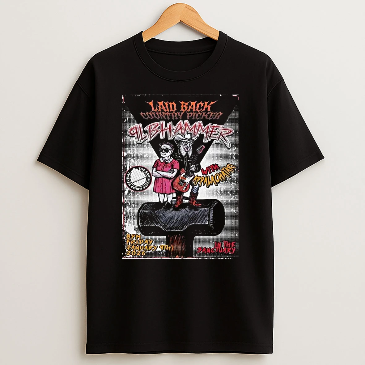 Laidback Country Picker Jan 9 2026 The Southgate House Revival Sanctuary Room In Newport Ky T Shirt