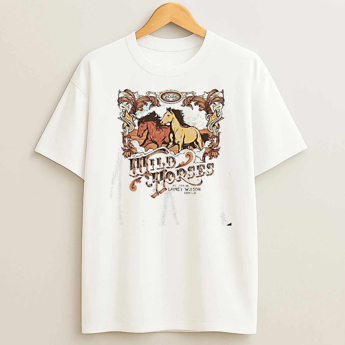 Lainey Wilson Wild Horses Fan Club 2026 T Shirt