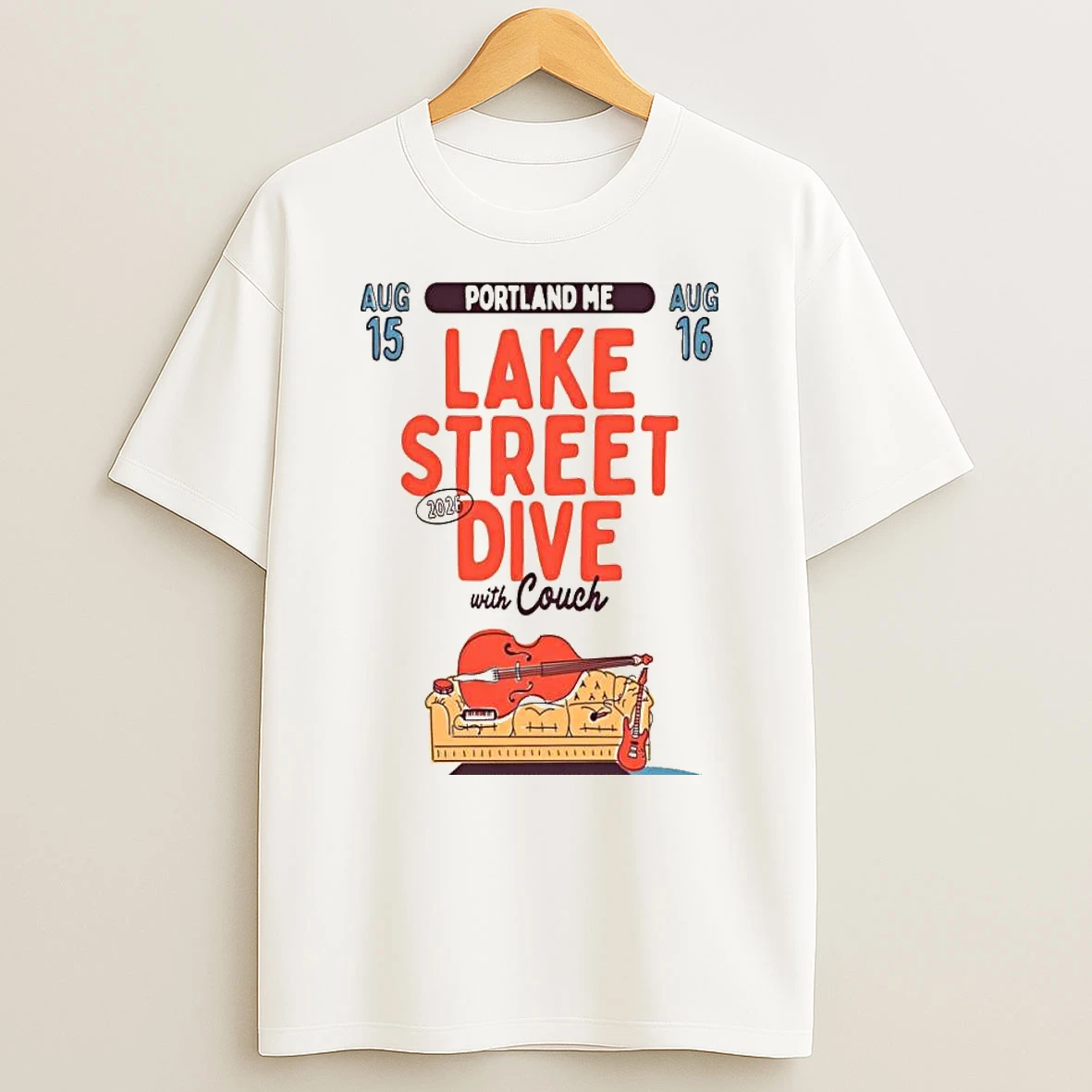 Lake Street Dive Portland Maine Summer 2026 T Shirt