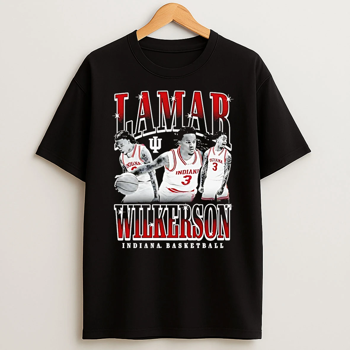 Lamar Wilkerson Indiana Hoosiers Illustrated T Shirt