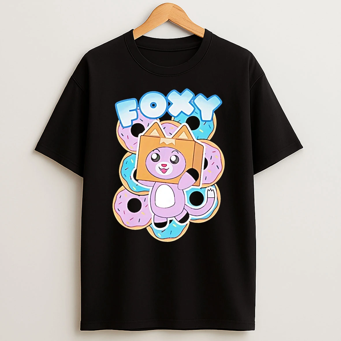 Lankybox Merch Foxy Donuts T Shirt