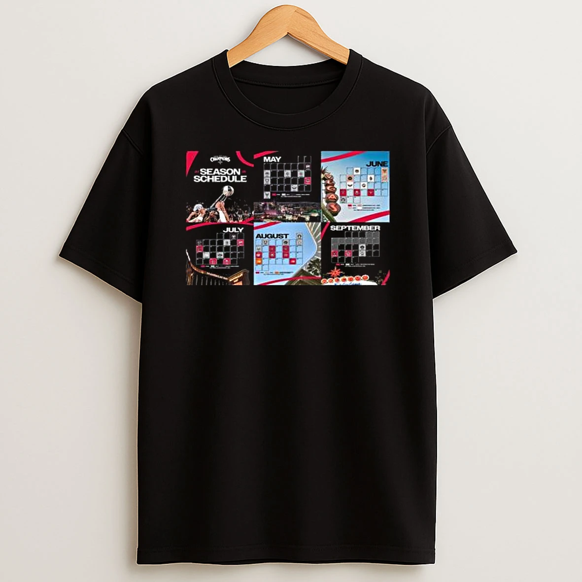 Las Vegas Aces Basketball Wnba 2026 Season Schedule T Shirt
