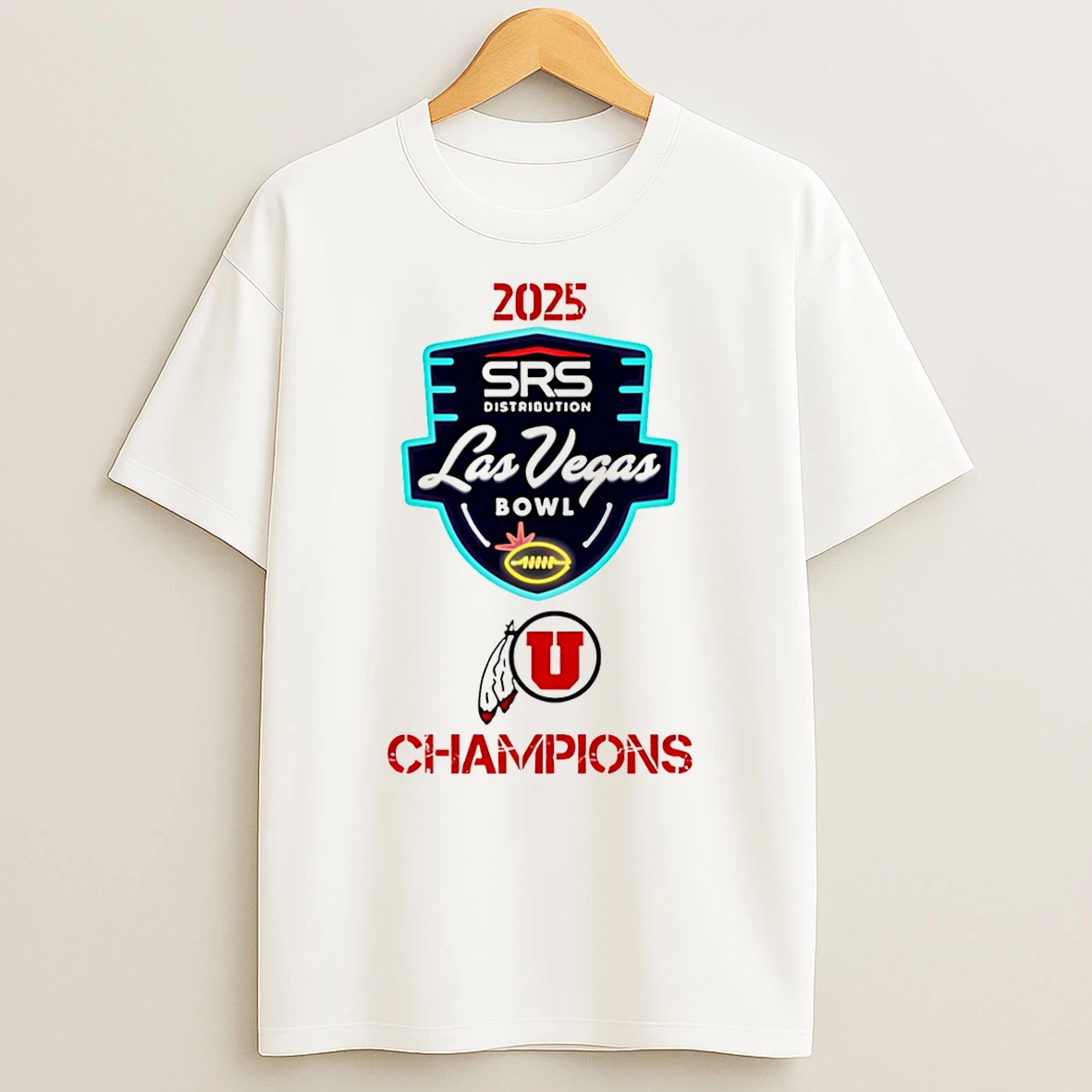 Las Vegas Bowl Champions 2025 Utah Football T Shirt