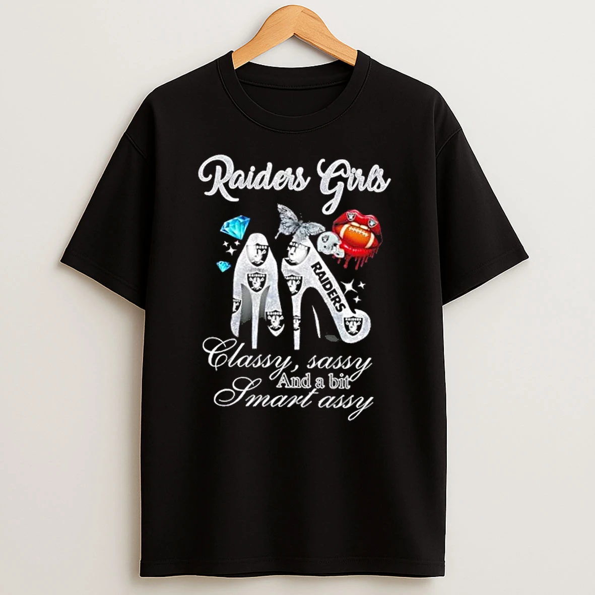Las Vegas Raiders Girls High Heels Classy Sassy And A Bit Smart Assy T Shirt