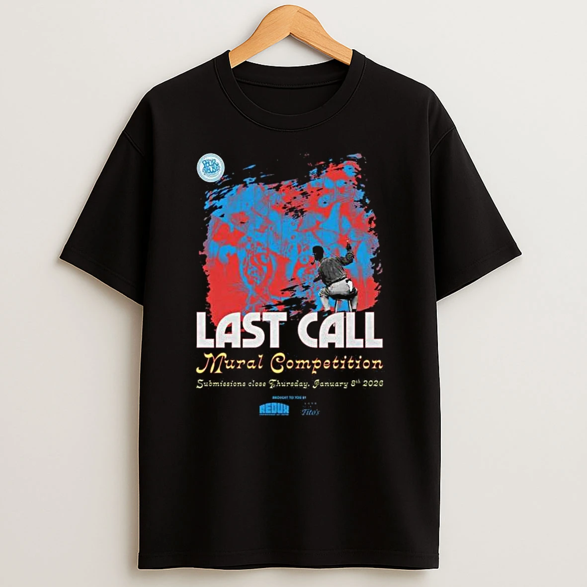 Last Call Jan 87 2026 Mural Competition T Shirt