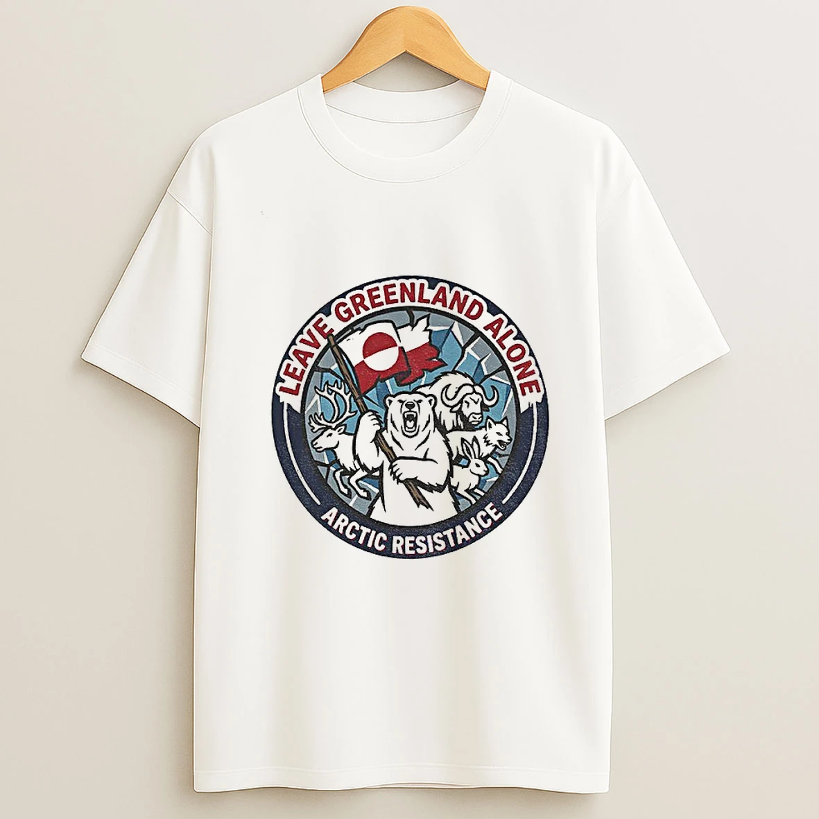 Leave Greenland Alone Greenland Is Not For Sale Arctic Resistance T Shirt