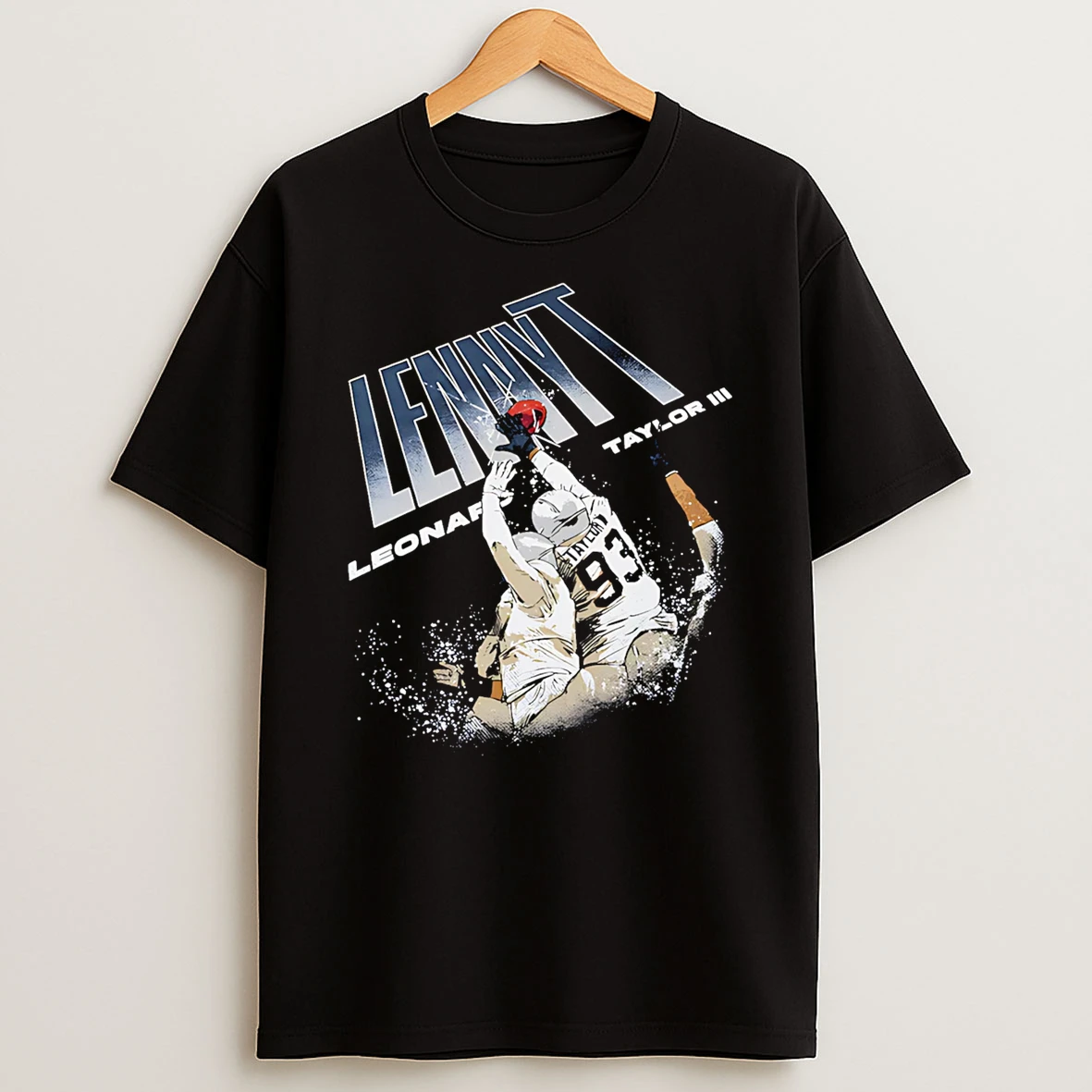 Leonard Taylor Iii New England Lenny T Block T Shirt